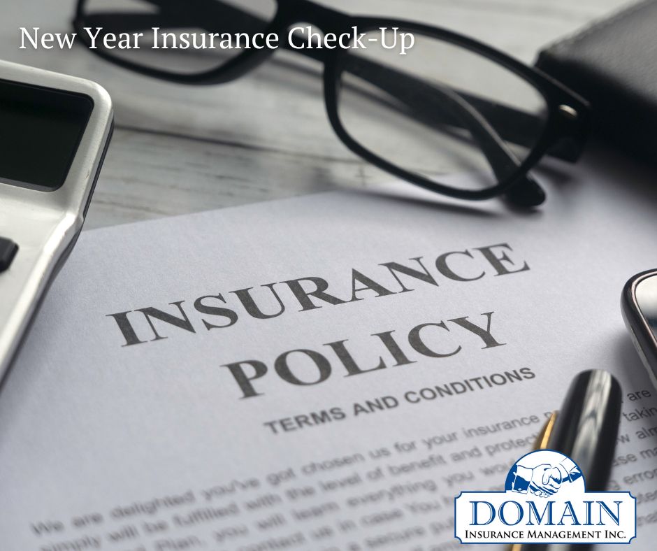 Update your insurance for the new year with Domain Insurance.